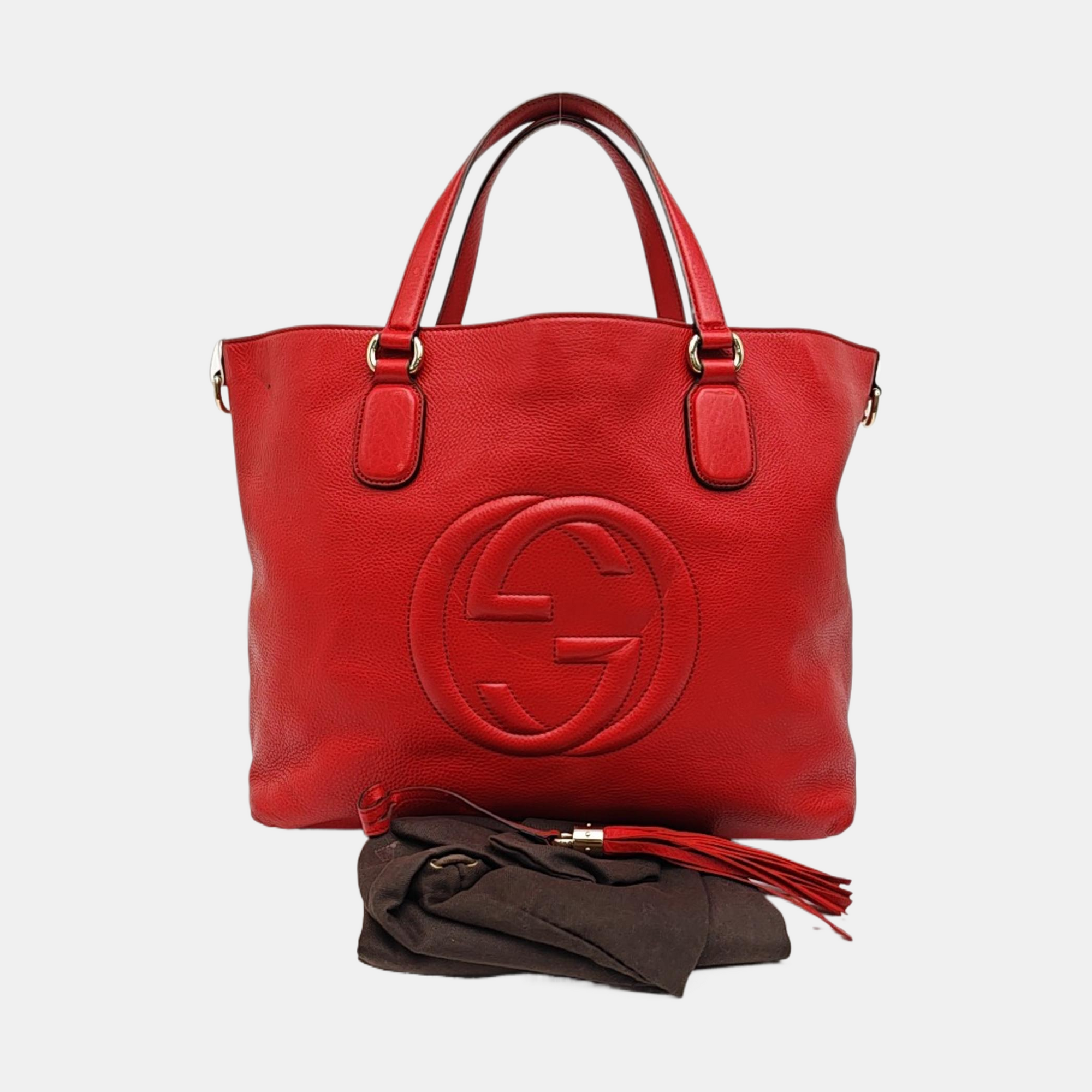 Calfskin Tote Bag Red