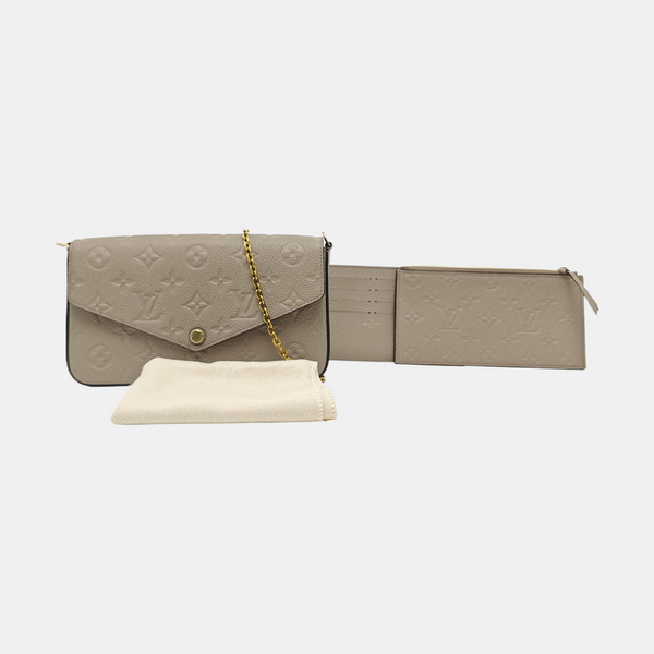 FÉLICIE Monogram Calfskin Gray