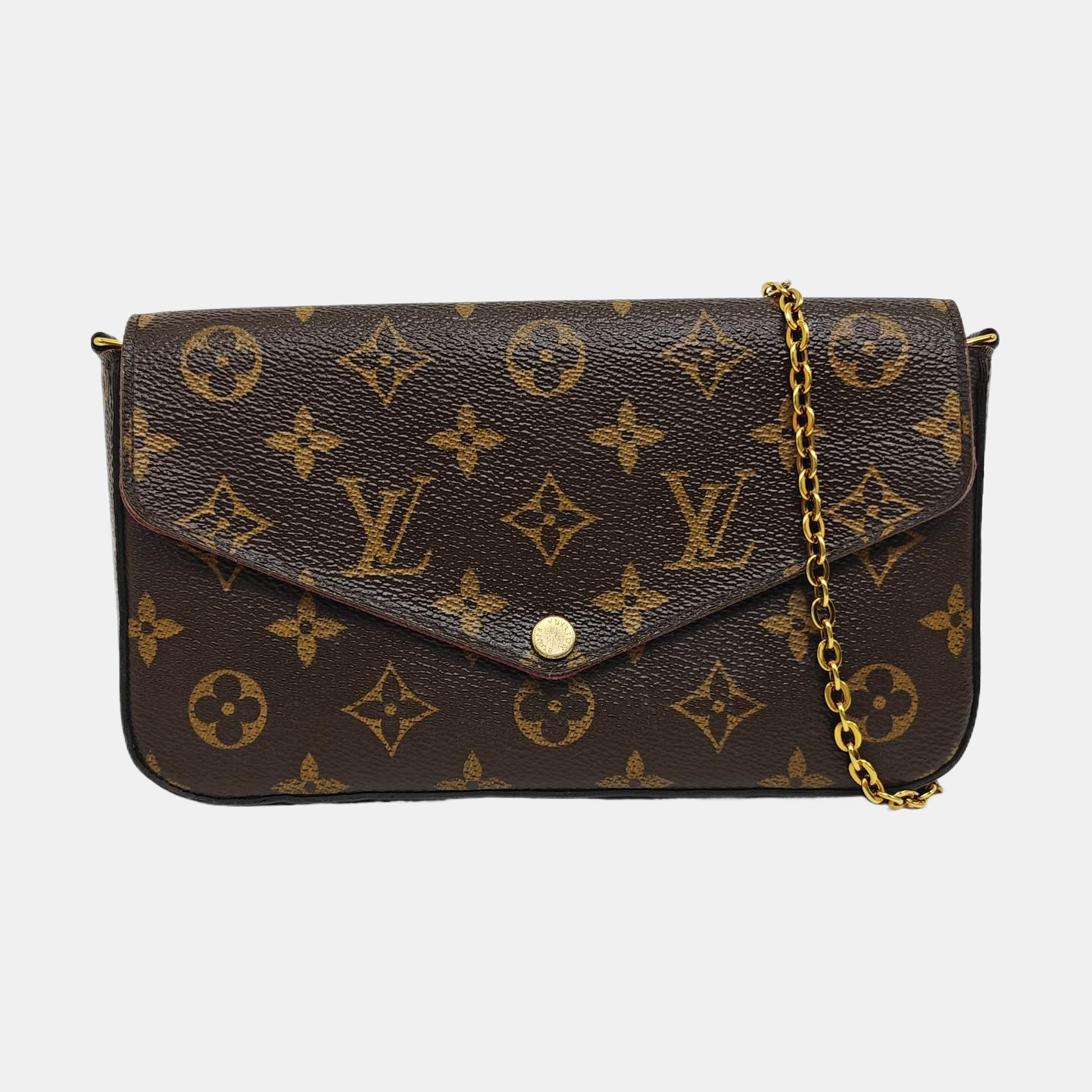 FÉLICIE Monogram Coated Canvas Brown