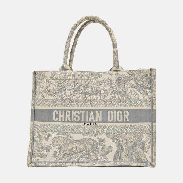Book Tote Medium Canvas Gray