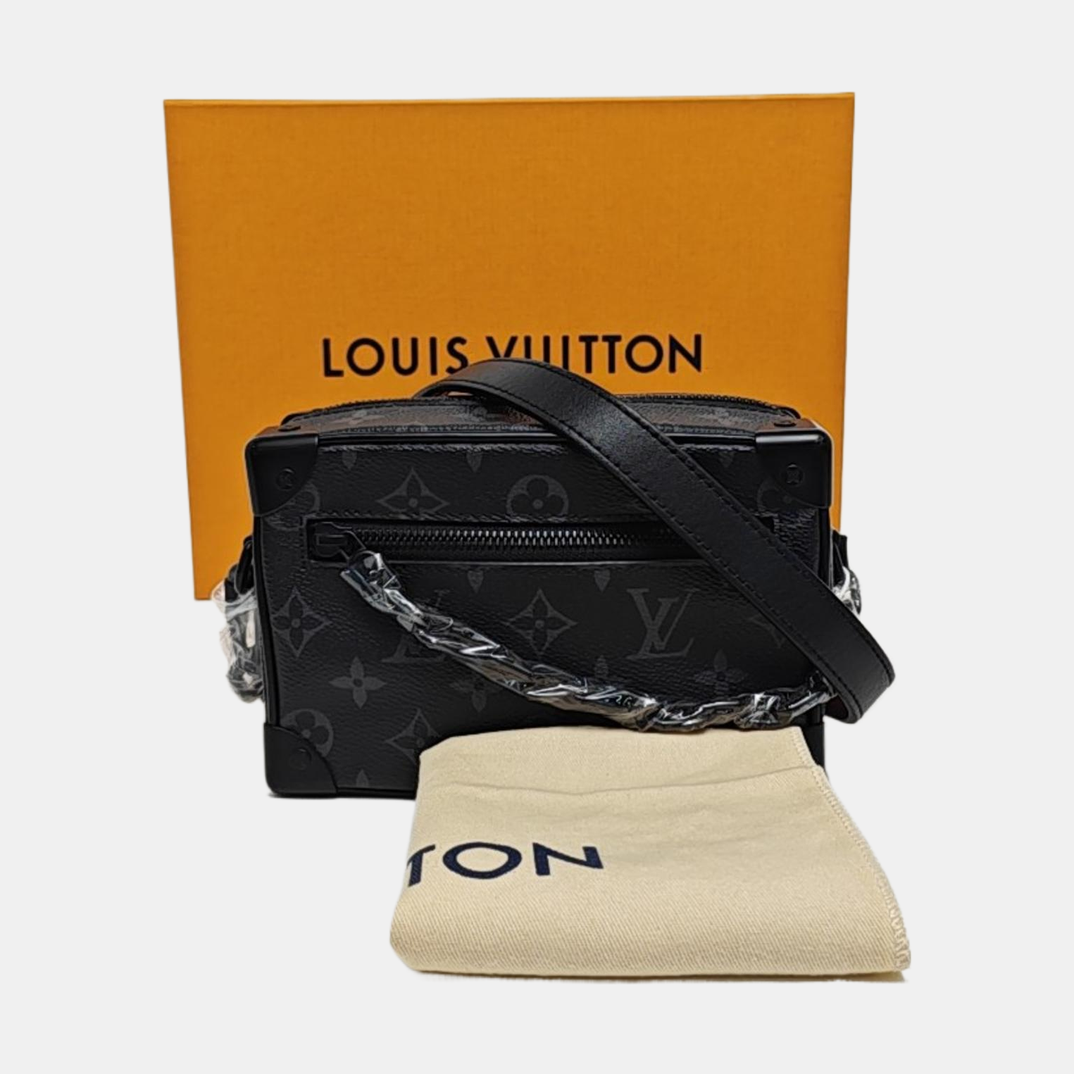 SOFT TRUNK Mini Monogram Coated Canvas Black