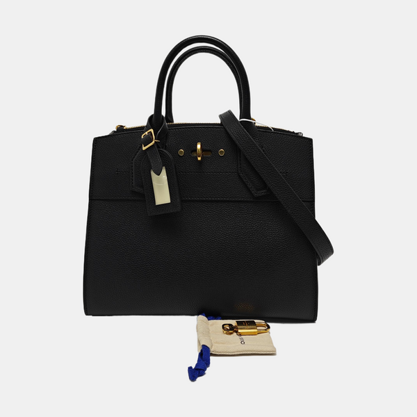 CITY STEAMER PM Calfskin Black