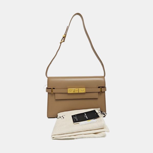 MANHATTAN Small Calfskin Beige