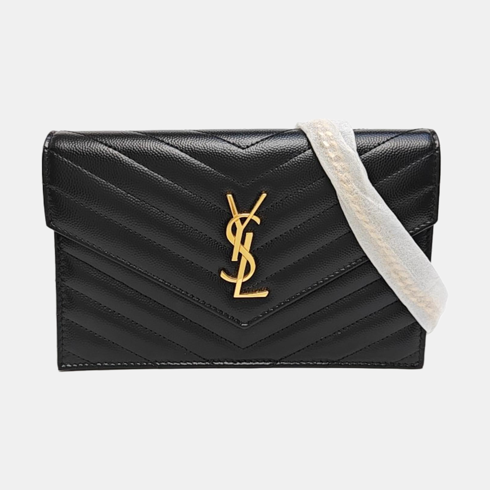 MONOGRAM WOC Chevron Calfskin Black