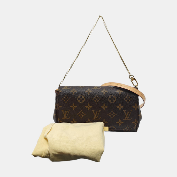 FAVORITE PM Monogram Coated Canvas Brown