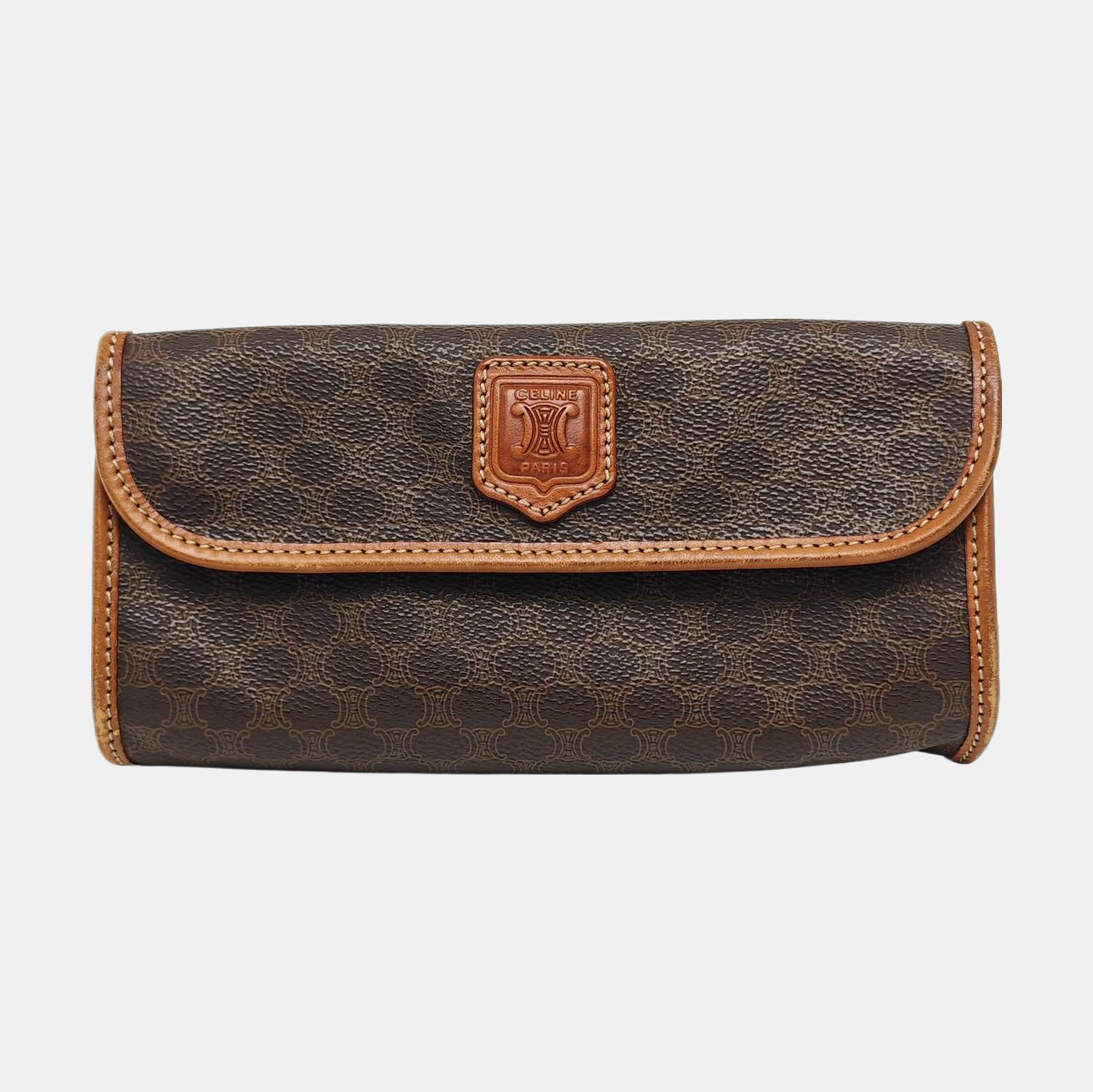 MACADAM Coated Canvas Brown Wallet