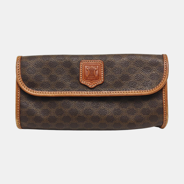MACADAM Coated Canvas Brown Wallet
