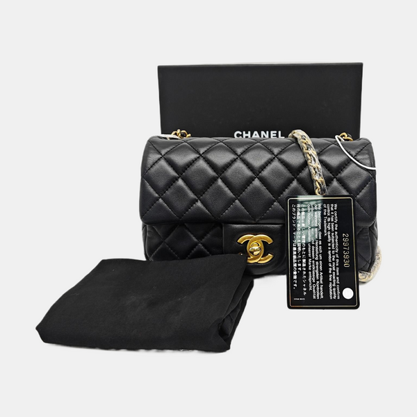 CLASSIC FLAP Mini Quilted Lambskin Black