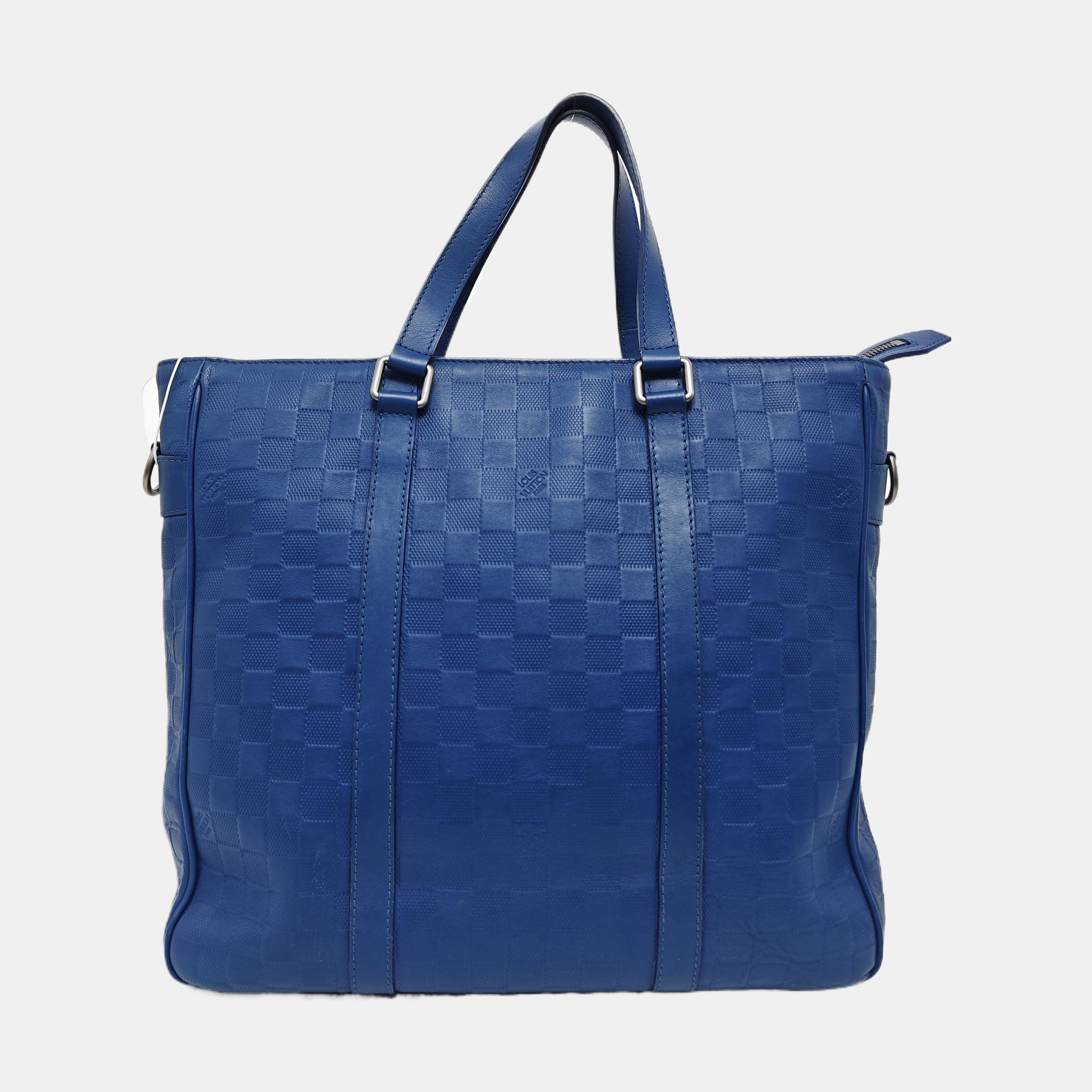 TADAO PM Damier Calfskin Blue