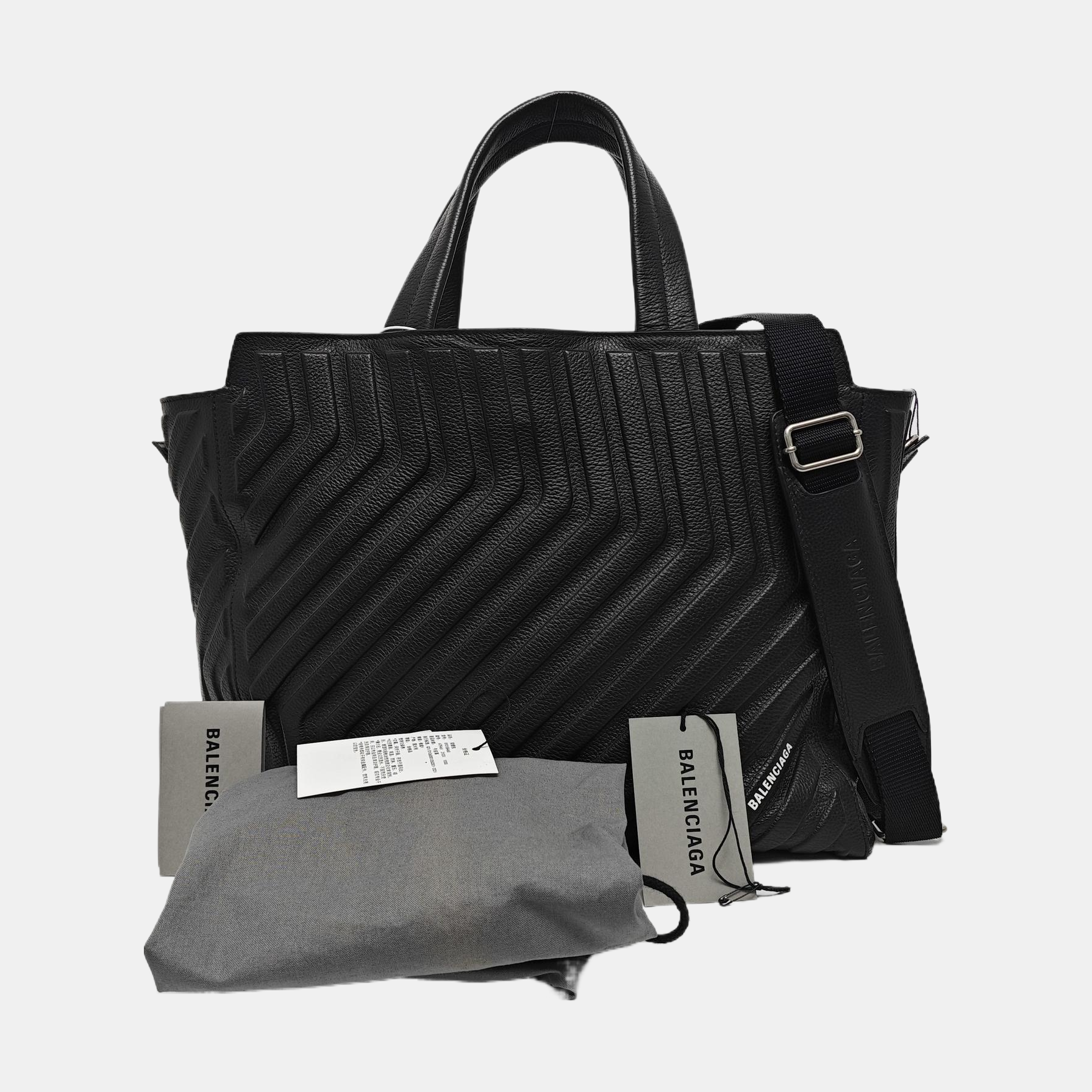 HAMPTON CARRY ALL Medium Calfskin Black