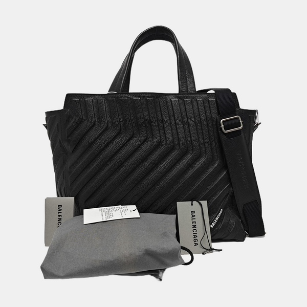 HAMPTON CARRY ALL Medium Calfskin Black