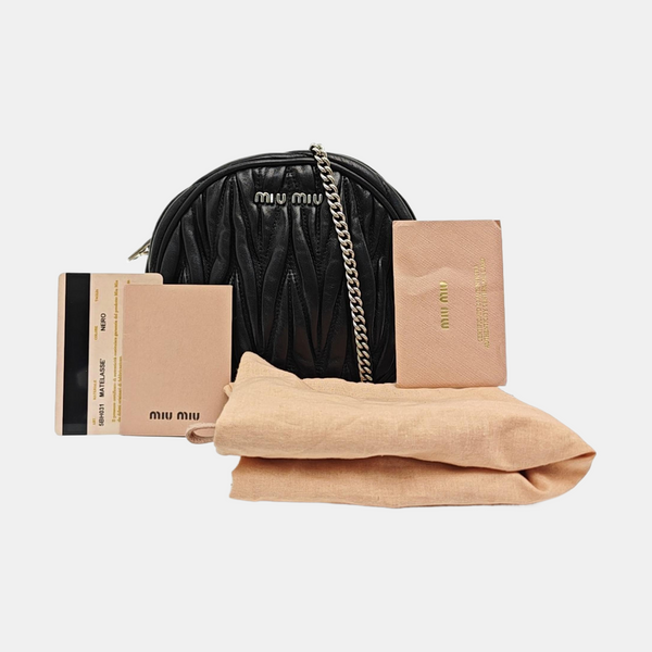 Matelassé Quilted Lambskin Black