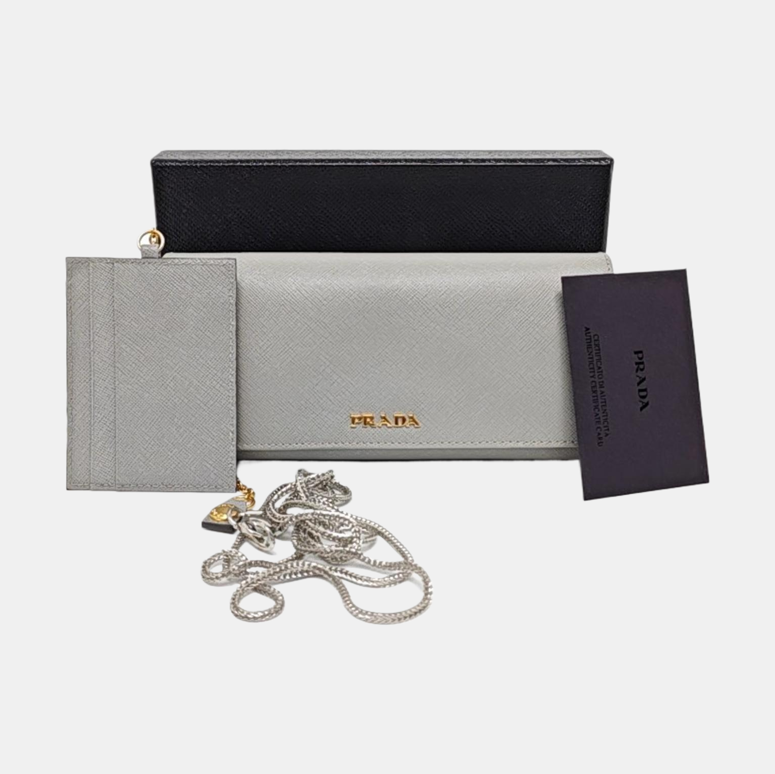 Leather Wallet Gray