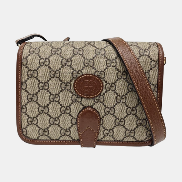 Retro Mini Monogram Coated Canvas Beige
