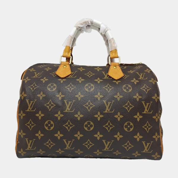SPEEDY 30 Monogram Coated Canvas Brown