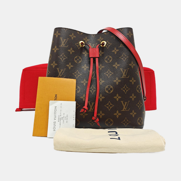 NÉONOÉ MM Monogram Coated Canvas Brown