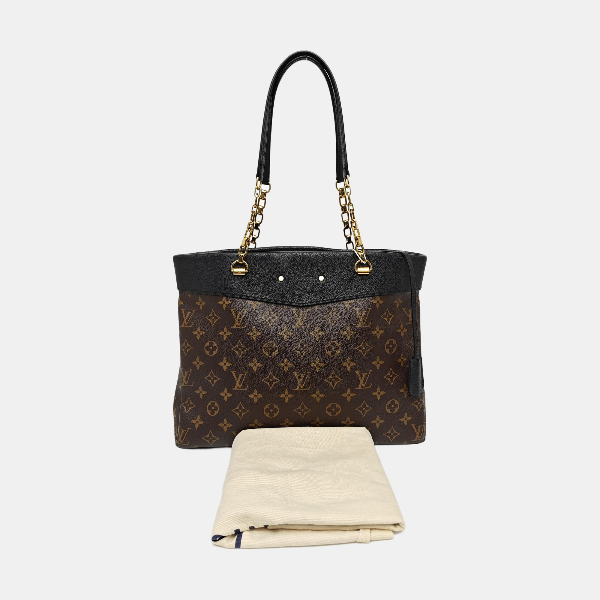 PALLAS MM Monogram Coated Canvas Brown