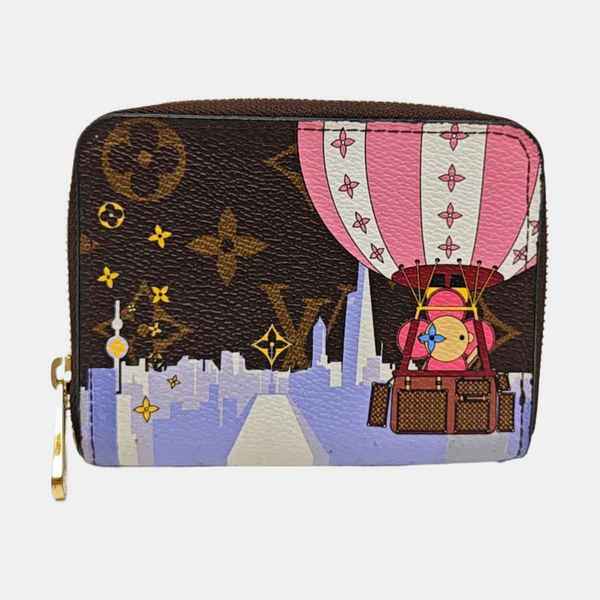 ZIPPY Monogram Coated Canvas Brown Wallet