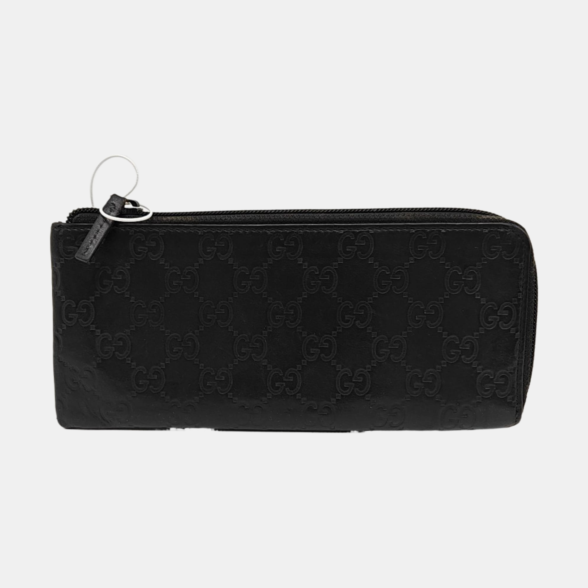 Monogram Calfskin Clutch Black