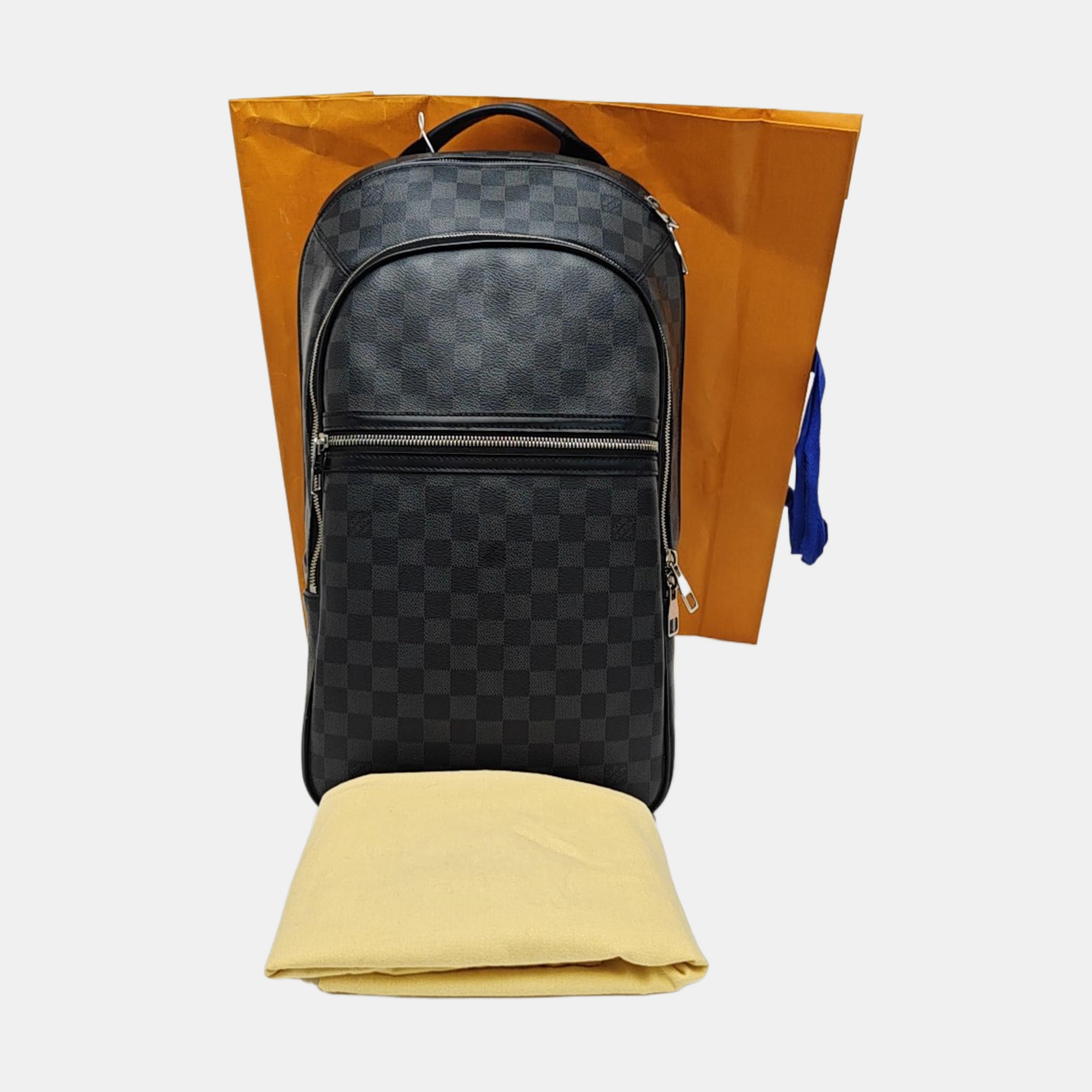MICHAEL Damier Graphite Coated Canvas Gray