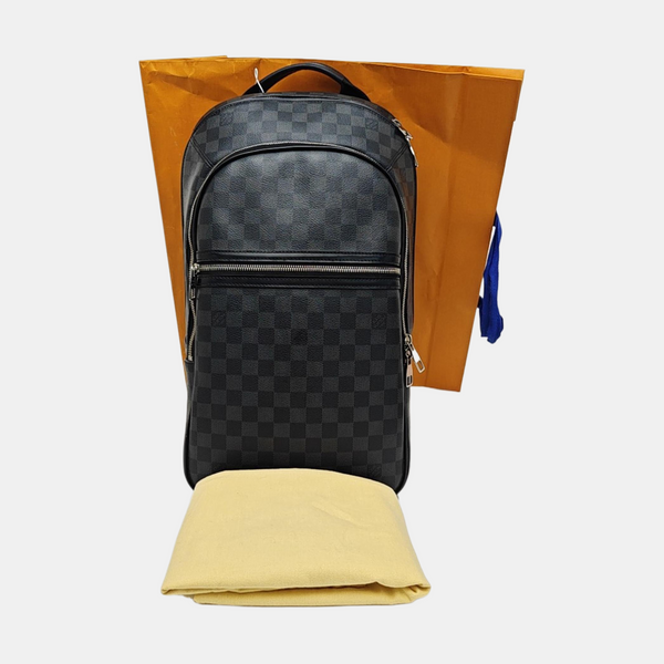 MICHAEL Damier Graphite Coated Canvas Gray