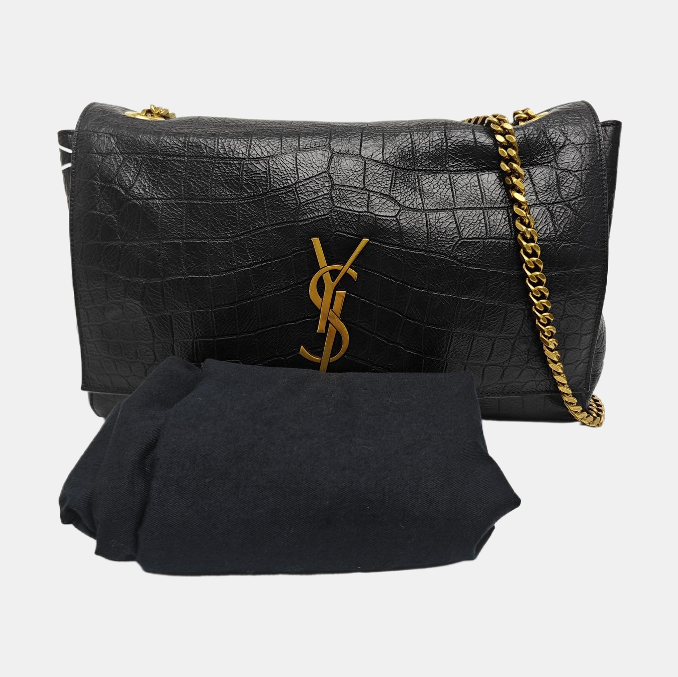 Calfskin Shoulder Bag Black