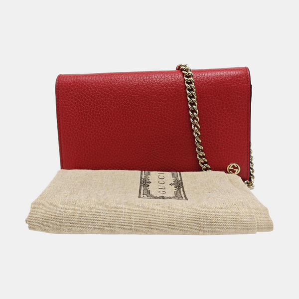 GG Marmont Super Mini Calfskin Red