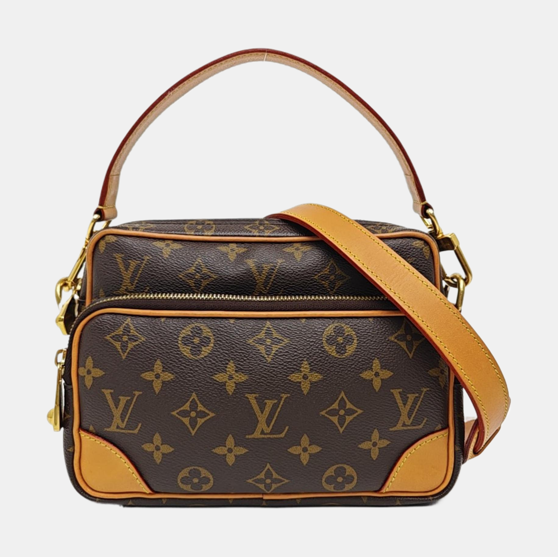 NIL Monogram Coated Canvas Brown