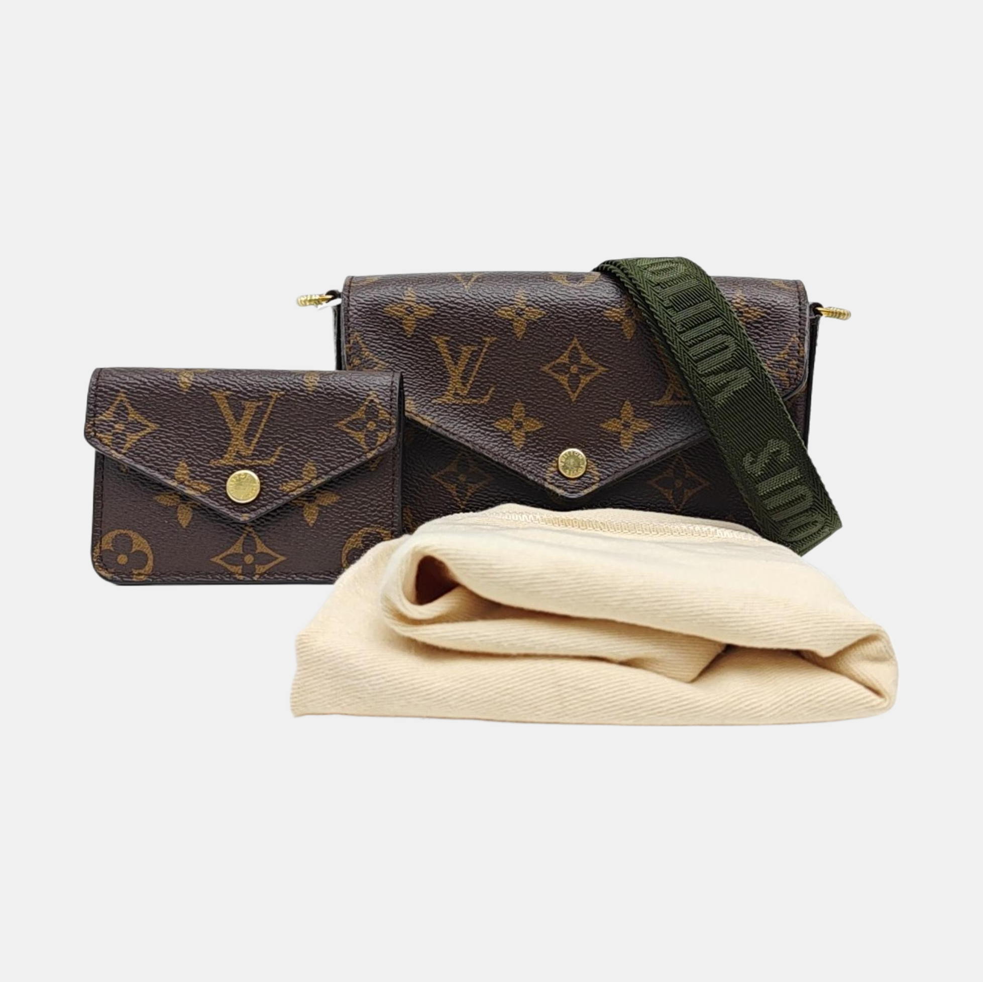 FÉLICIE Monogram Coated Canvas Brown