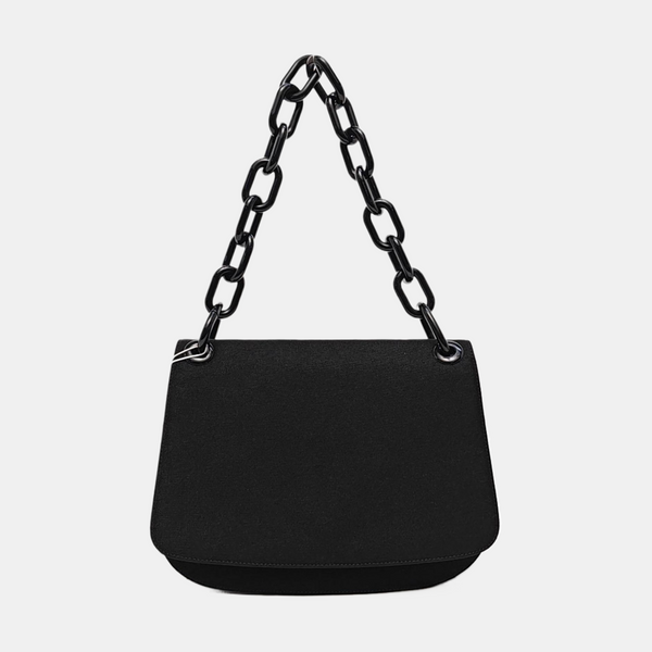 Fabric Top Handle Bag Black