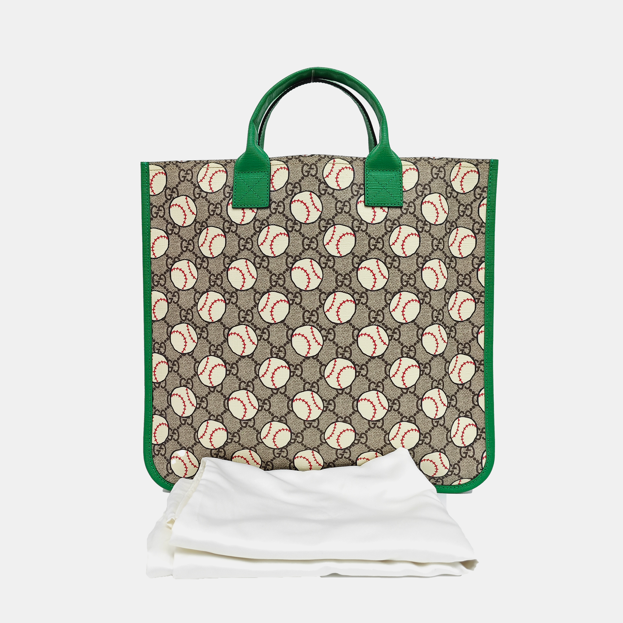Coated Canvas Top Handle Bag Beige