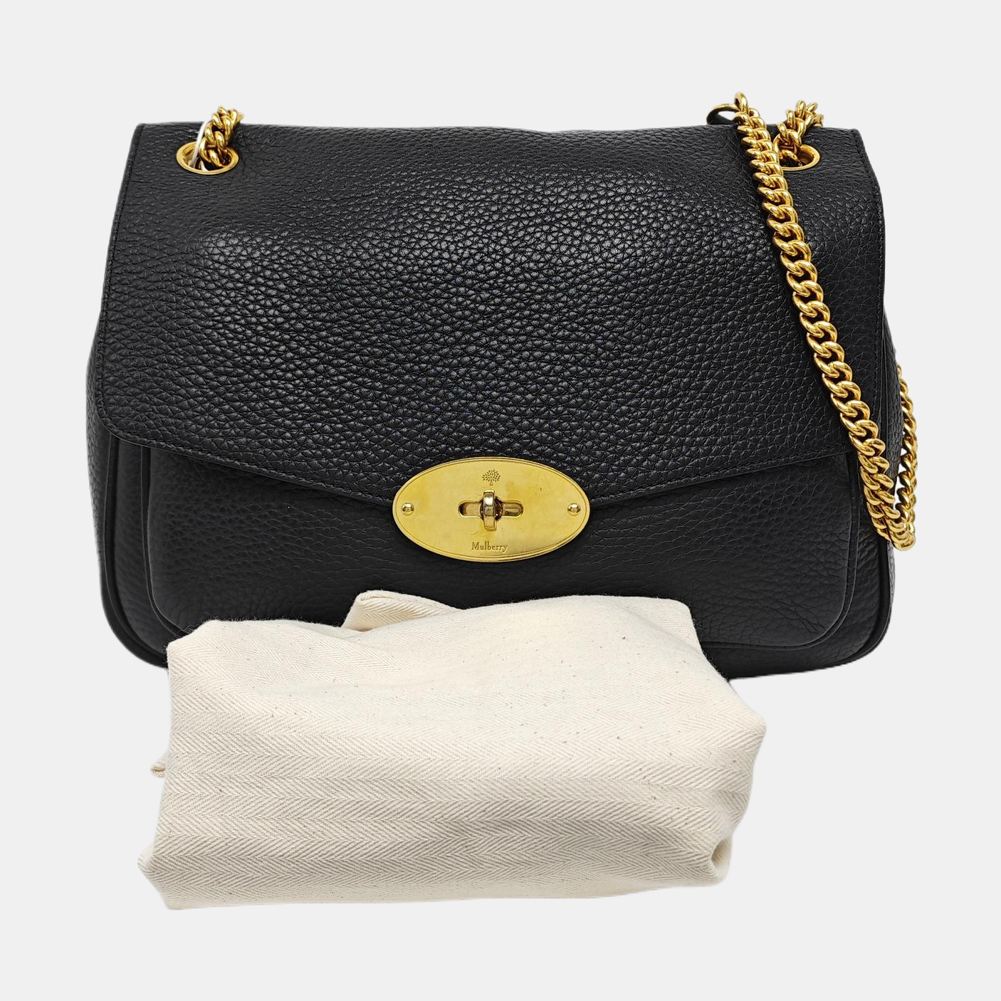 Calfskin Shoulder Bag Black