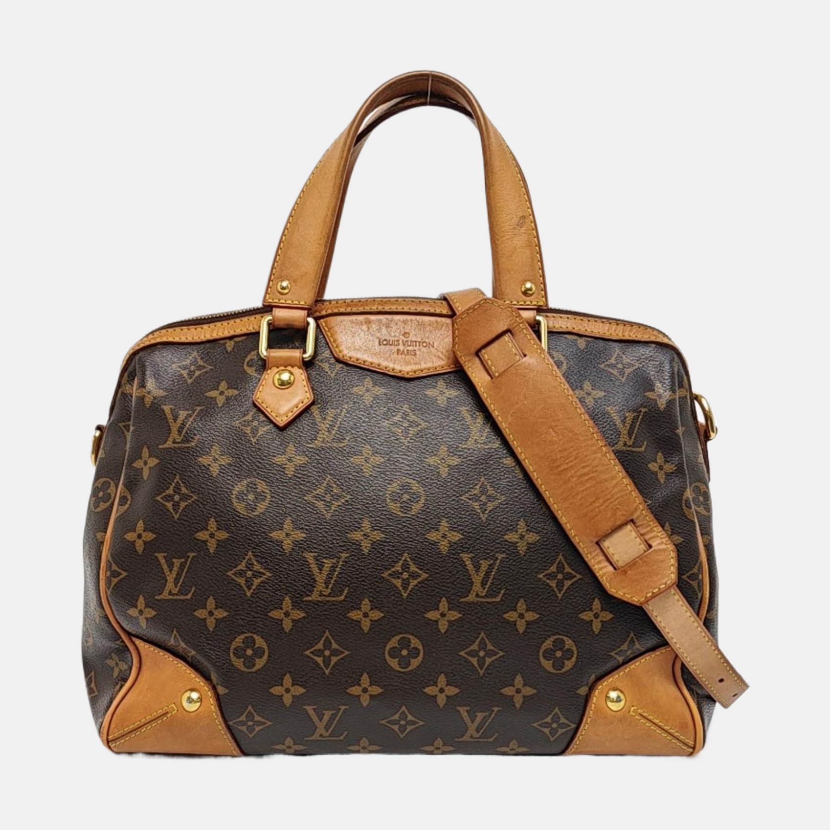 RETIRO NM Monogram Coated Canvas Brown