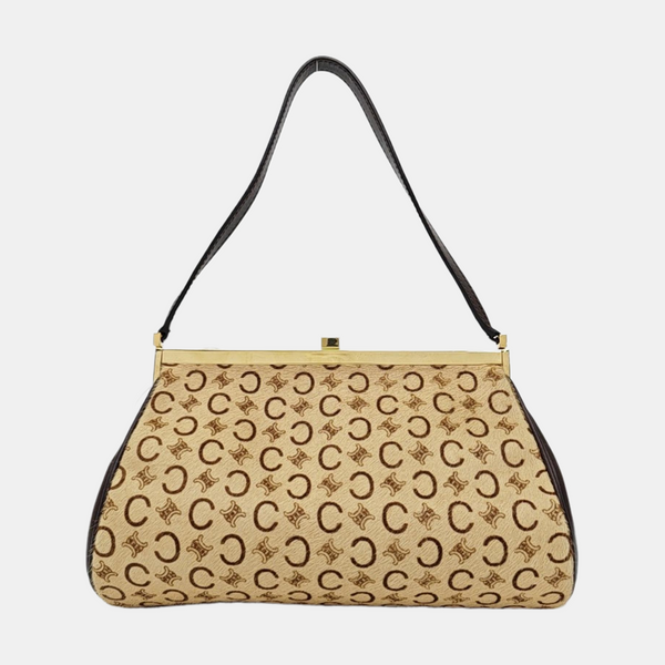 Fabric Shoulder Bag Beige