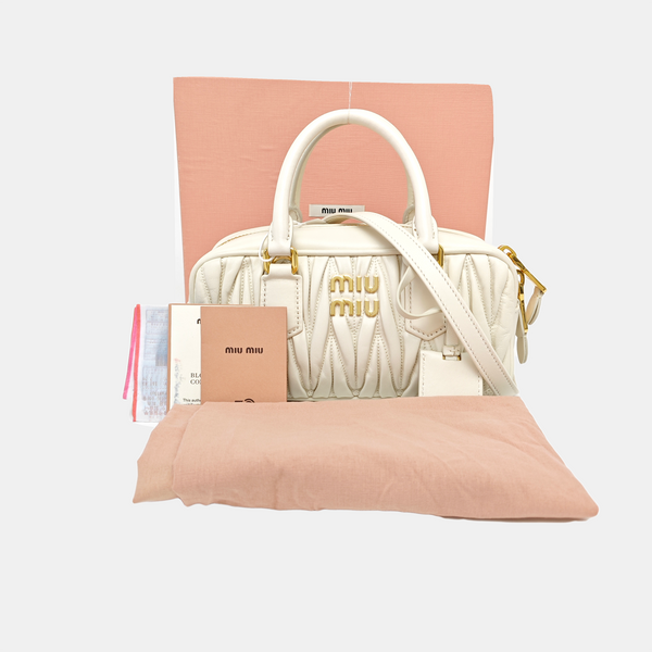 Arcadie Matelassé Lambskin White