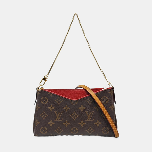 PALLAS BB Monogram Coated Canvas Brown