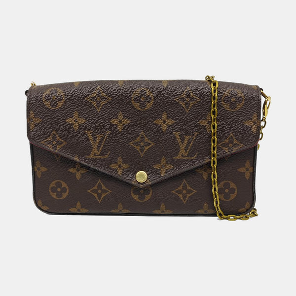 FÉLICIE Monogram Coated Canvas Brown