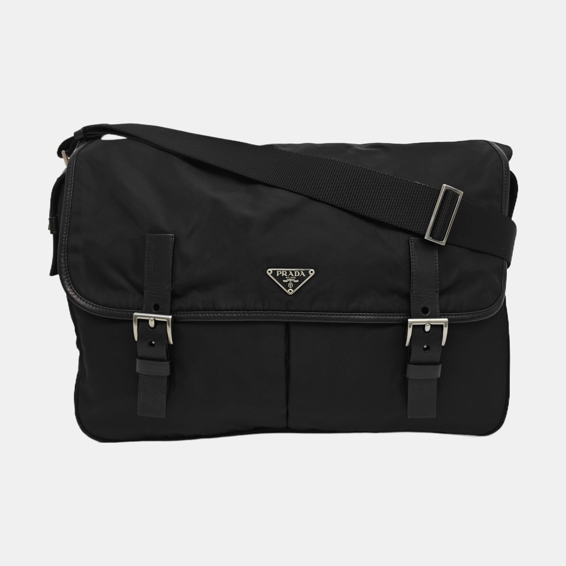 Vela Messenger Bag Nylon Black