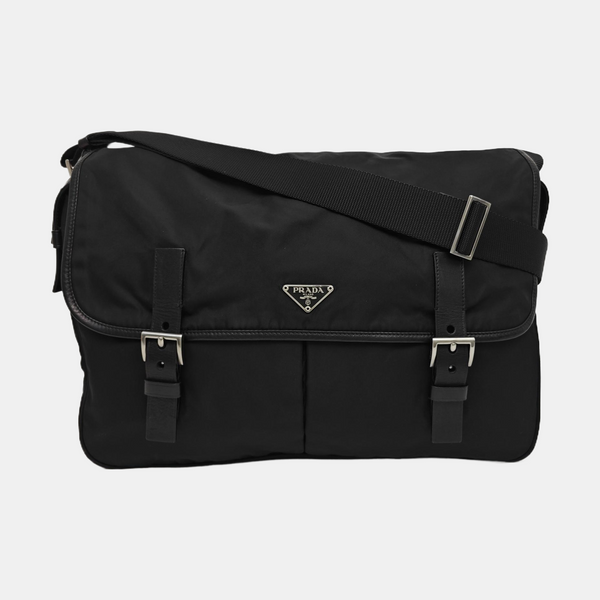 Vela Messenger Bag Nylon Black