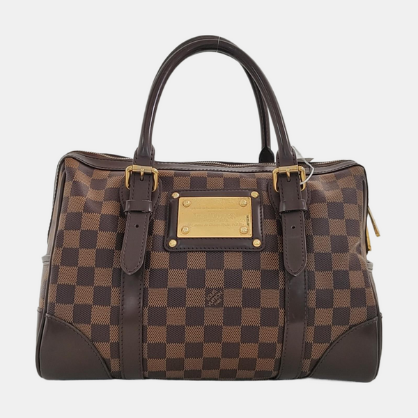 BERKELEY Damier Ebene Coated Canvas Brown