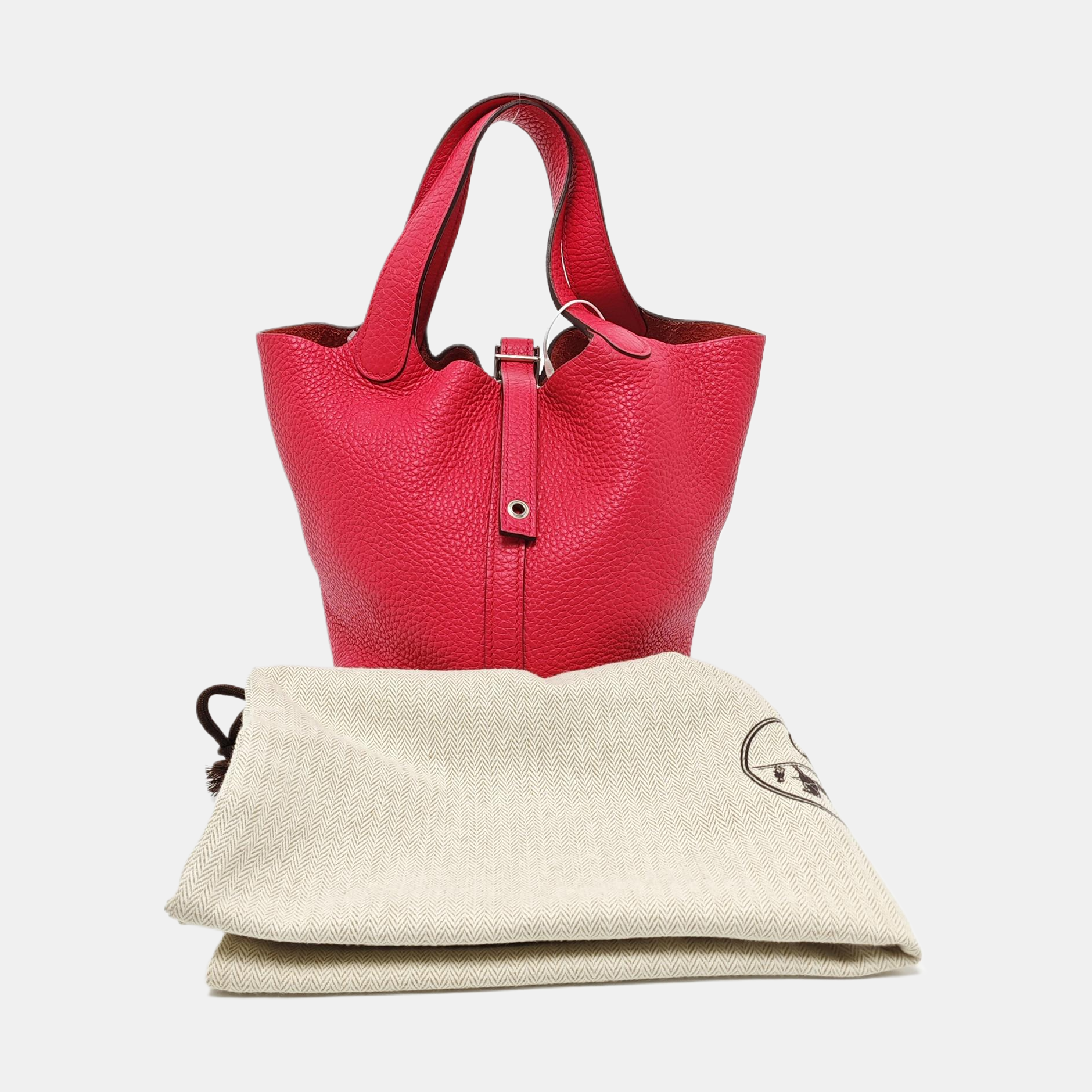 Authenticated pre-owned  Picotin Lock 18 Clemence Pink - Bucket Bag at Looply