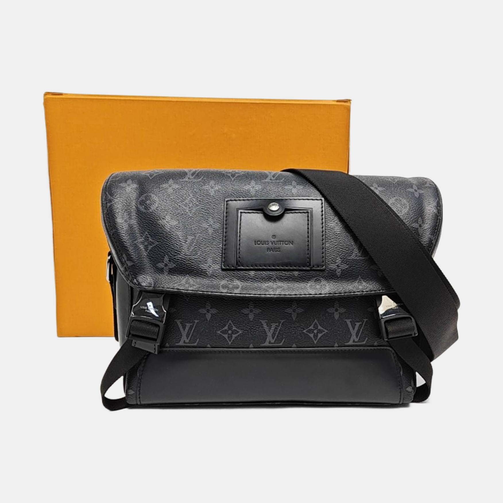 VOYAGER PM Monogram Coated Canvas Black