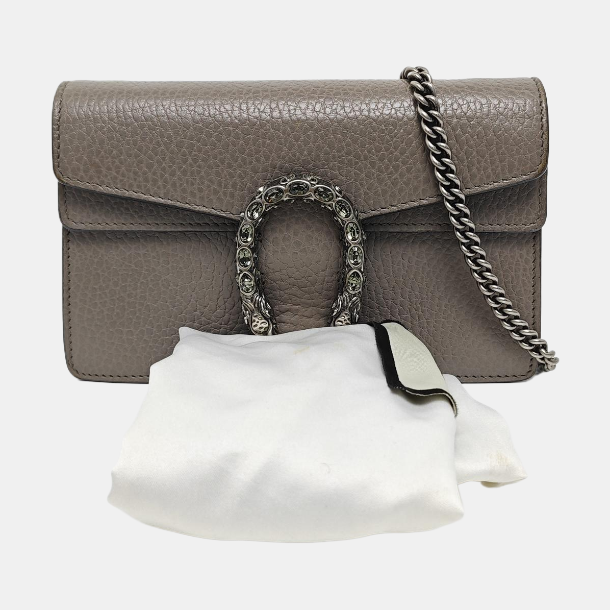 Authenticated pre-owned  Dionysus Super Mini Calfskin Grey - Shoulder Bag at Looply