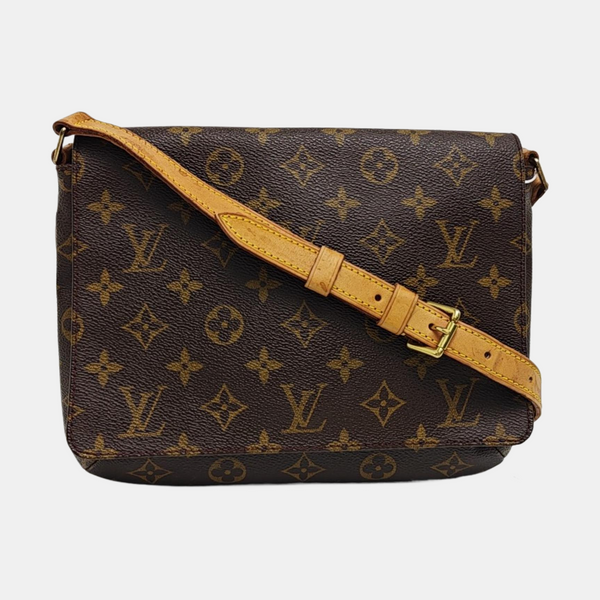 MUSETTE TANGO Monogram Coated Canvas Brown