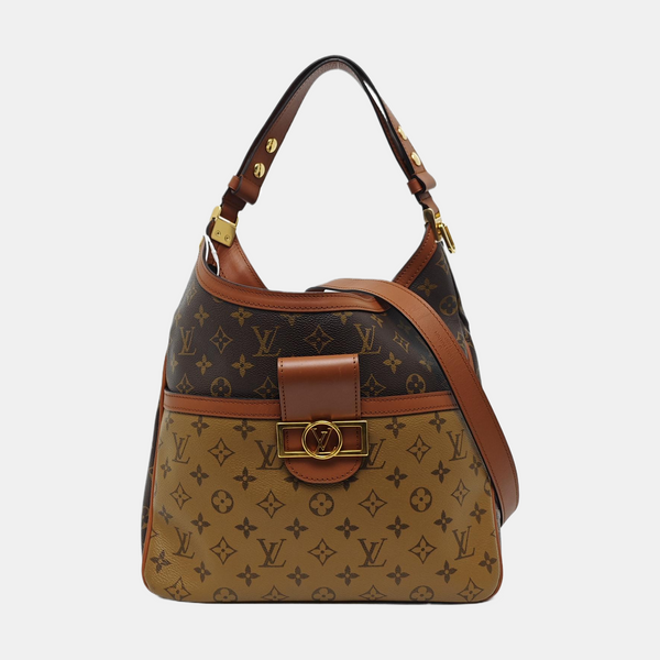 DAUPHINE MM Monogram Coated Canvas Brown