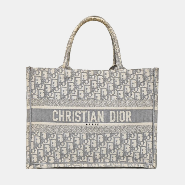 Book Tote Medium Oblique Canvas Gray