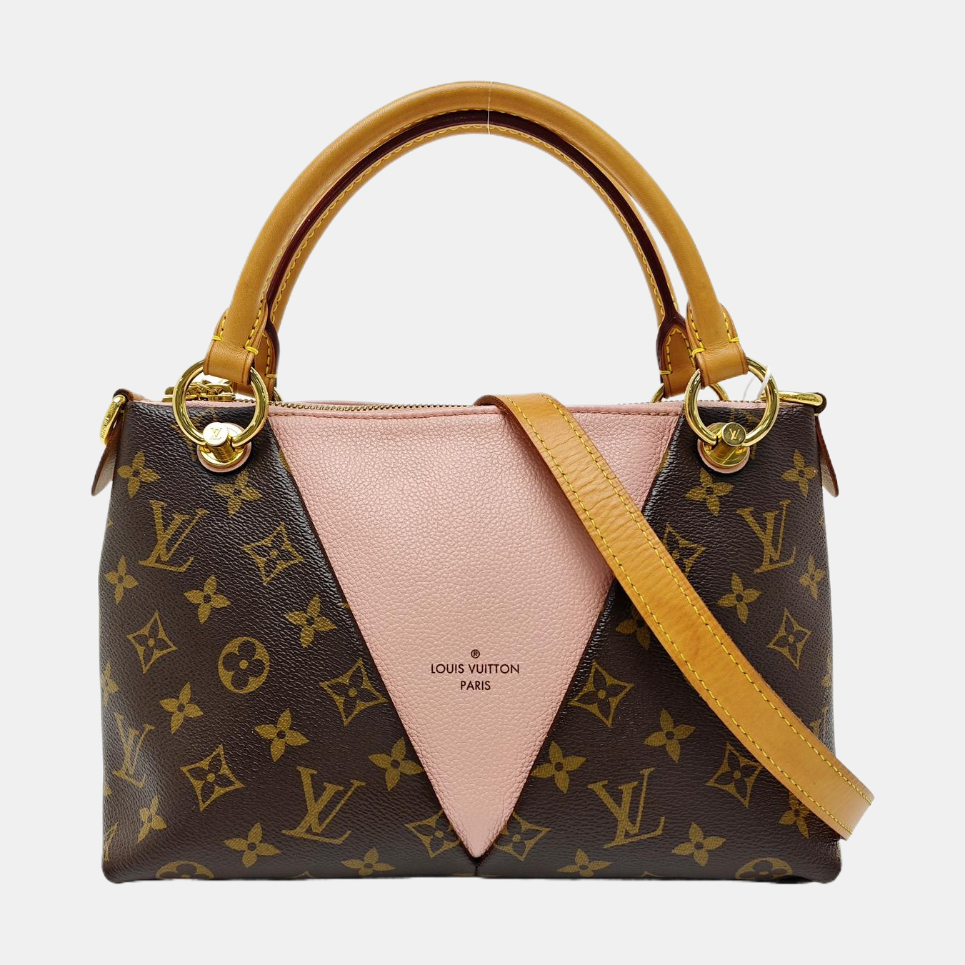 V TOTE BB Monogram Coated Canvas Pink