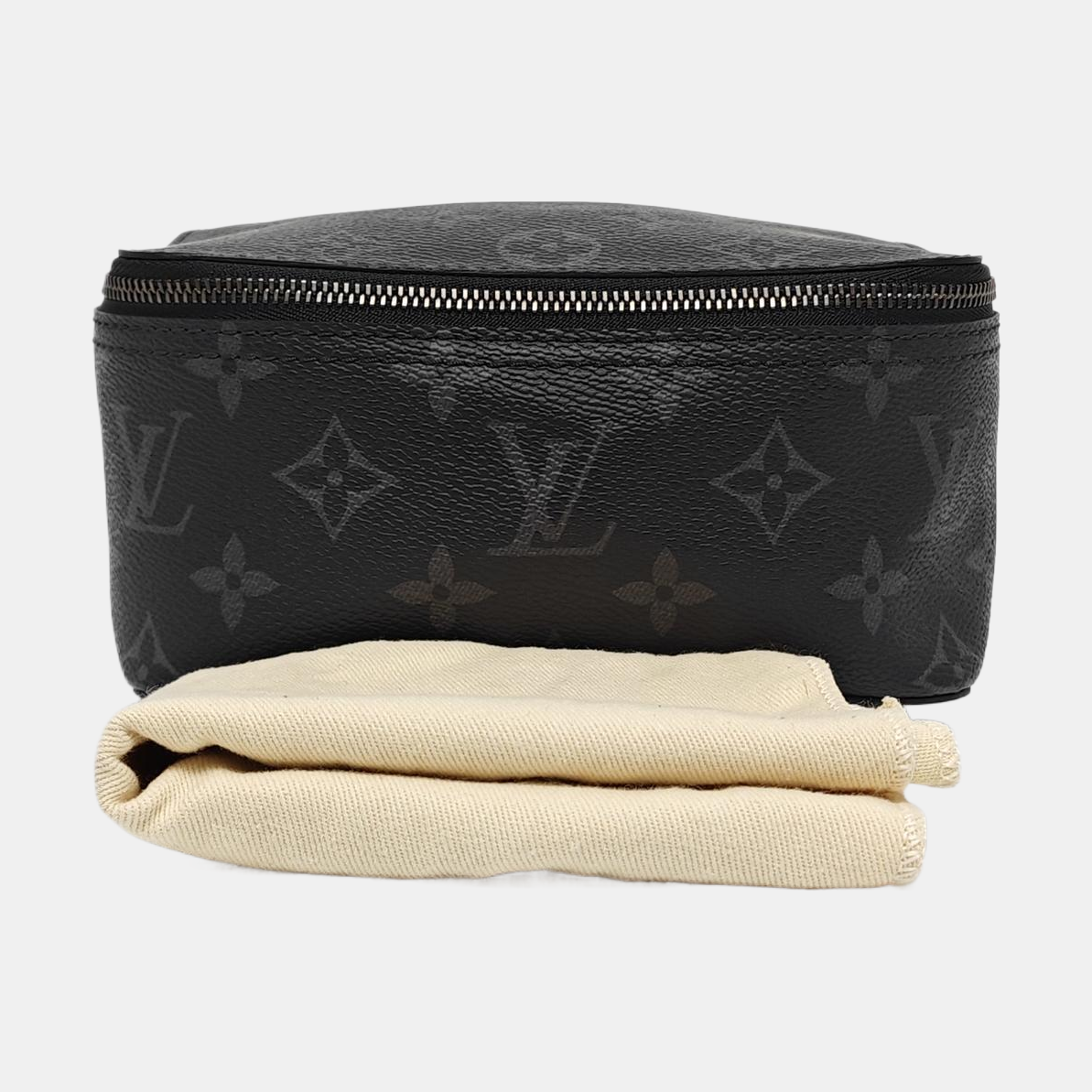 CUBE DE RANGEMENT PM Monogram Coated Canvas Black