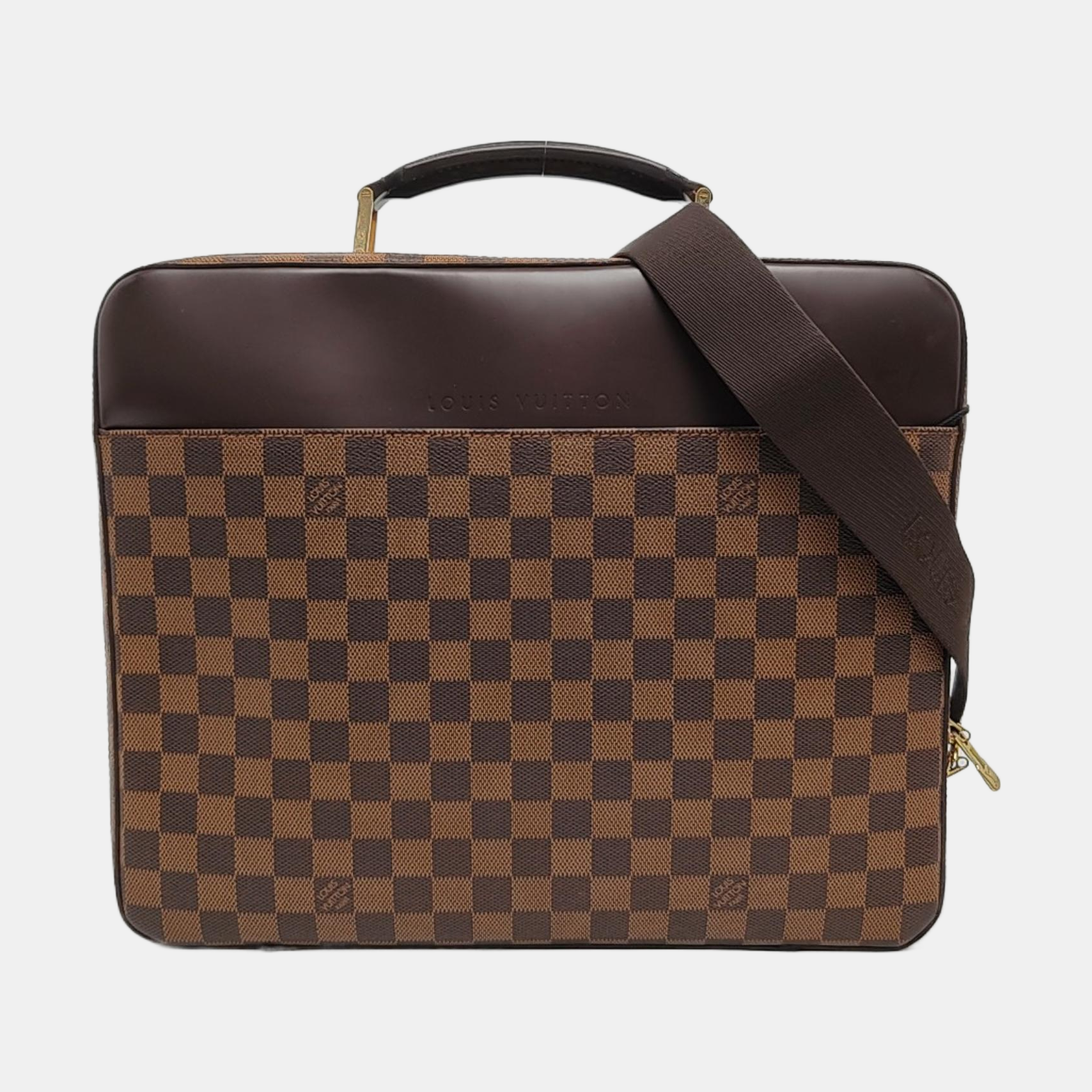 SABANA Damier Ebene Coated Canvas Brown