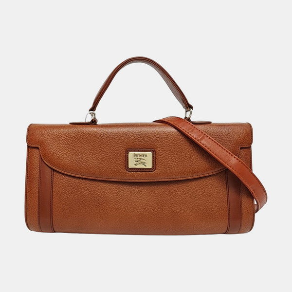 Calfskin Shoulder Bag Brown